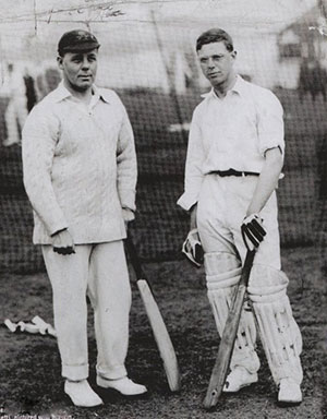 Jack Sharp (left)  with his son Jack Jr.