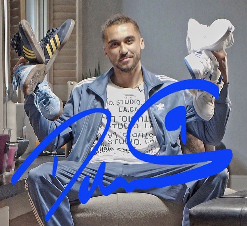 Dominic Calvert-Lewin with adidas boots