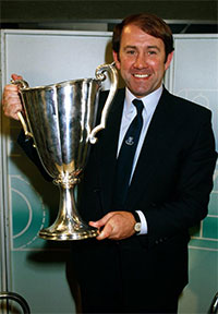 Howard Kendall with European Cup Winners' Cup