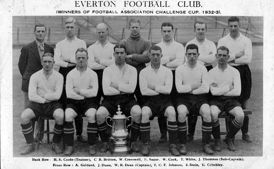 Everton's 1933 FA Cup winning team