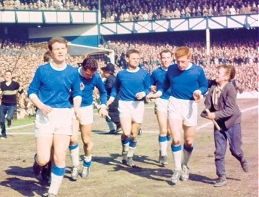 Everton's triumphant players in 1963