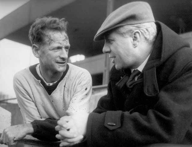 Tom Finney and Cliff Britton at Deepdale