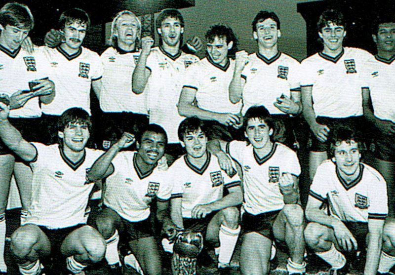 Watson's England U21 success with Everton's Mountfield Bracewell and Stevens