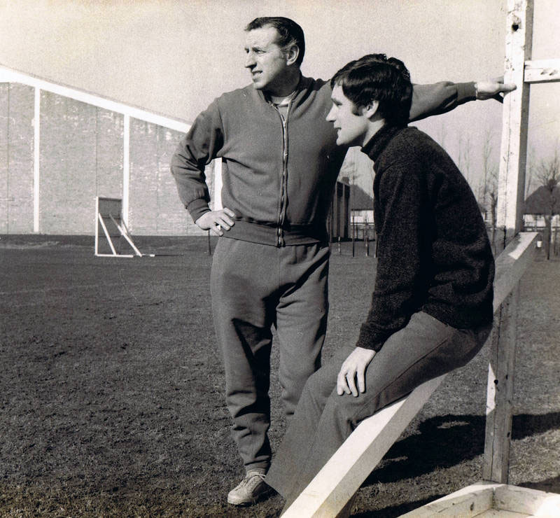 Harry Catterick and Colin Harvey at Bellefield, circa 1969