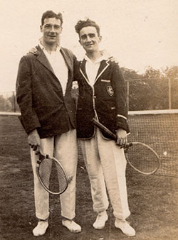 Gordon Menham enjoying tennis in Hoylake