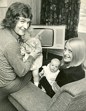 Colin, Maureen, Joanna and Melanie in 1972
