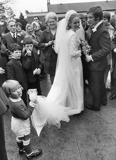 Colin and Maureen Harvey on their wedding day
