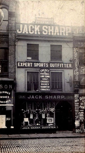 Jack Sharp's sports shop at Whitechapel in Liverpool