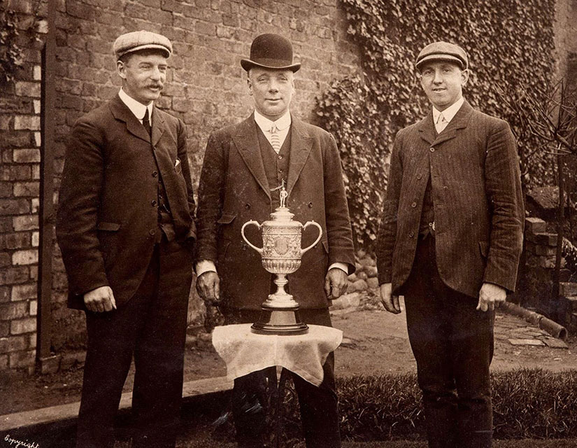 With the FA Cup in 1906