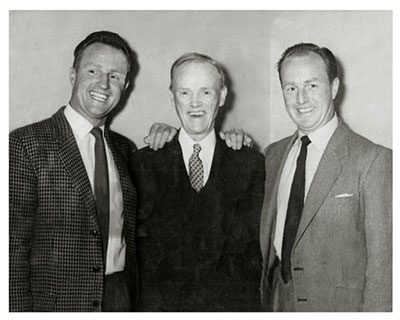 Jimmy Dunn with sons Jimmy Jr and Tommy, circa 1961