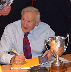 John Hurst signing autographs in 2019