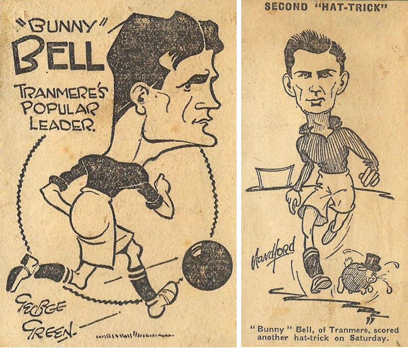 Bob Bell cartoons during his time with Tranmere