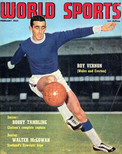 Roy Vernon on the cover of World Sports magazine