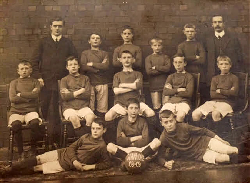 Stanhope School team in 1908/09