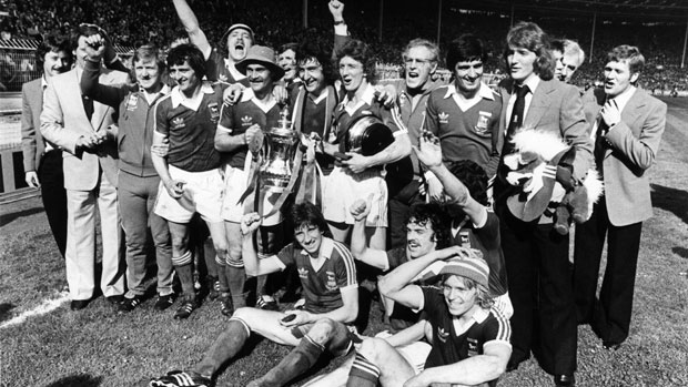 Ipswich celebrate their 1978 FA Cup triumph